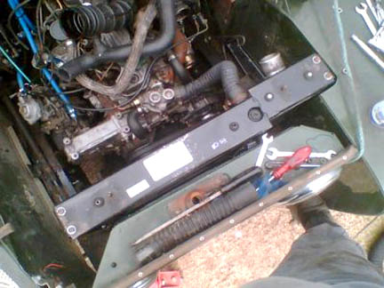 200tdi radiator in a Series Land Rover