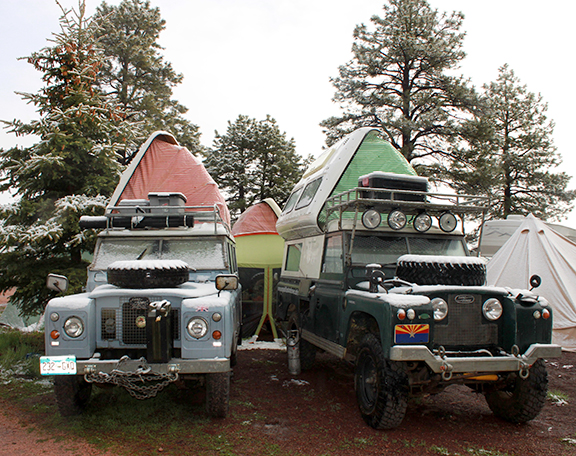 Land Rover Dormobiles at overland expo 2015