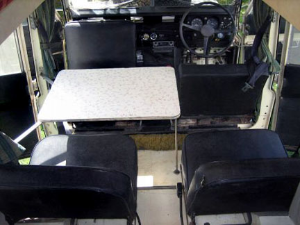 1974 Land Rover Dormobile table