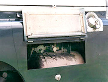 The Green Rover propane tank