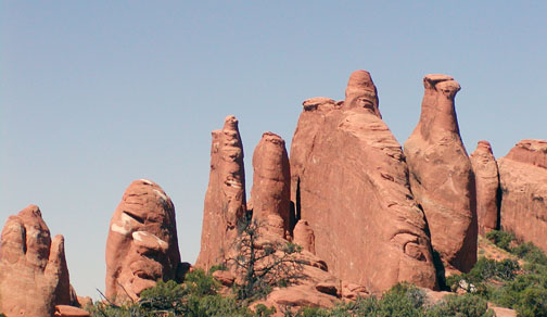Rocks in Arches park
