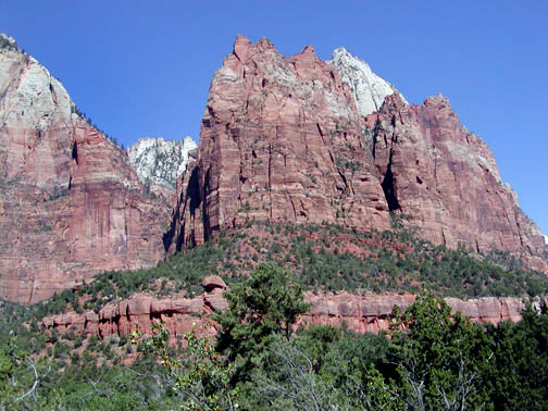 Zion park cliffs