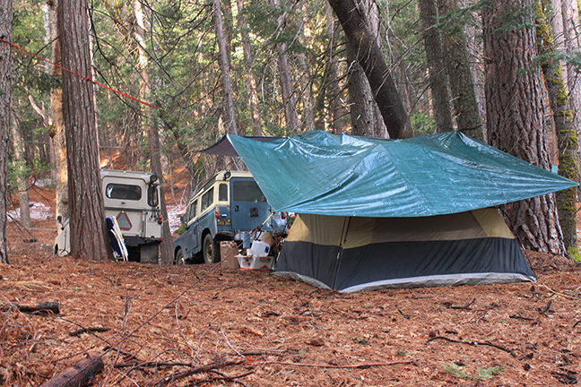 Camping Land Rover