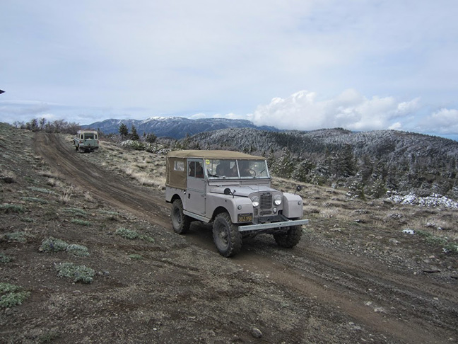 Land Rover on the trail