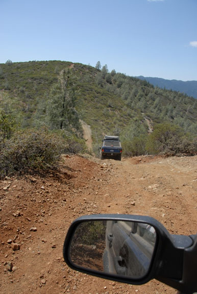 Range Rover on the trail