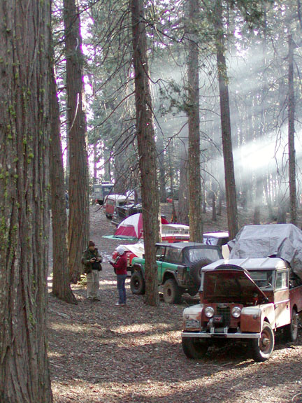 Land Rover camp site at Mendo XV