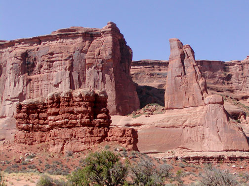 Bluffs in Arches National Park