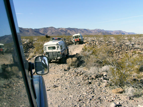 Dormobiles on the Mojave trail